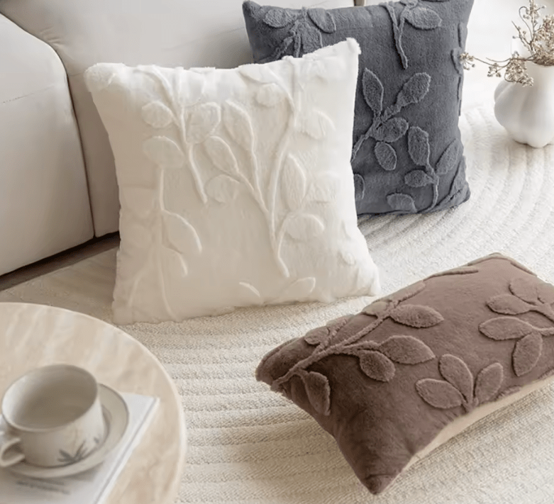 Velvet Ridge Luxe Sofa Cushion - Sparkly Trees