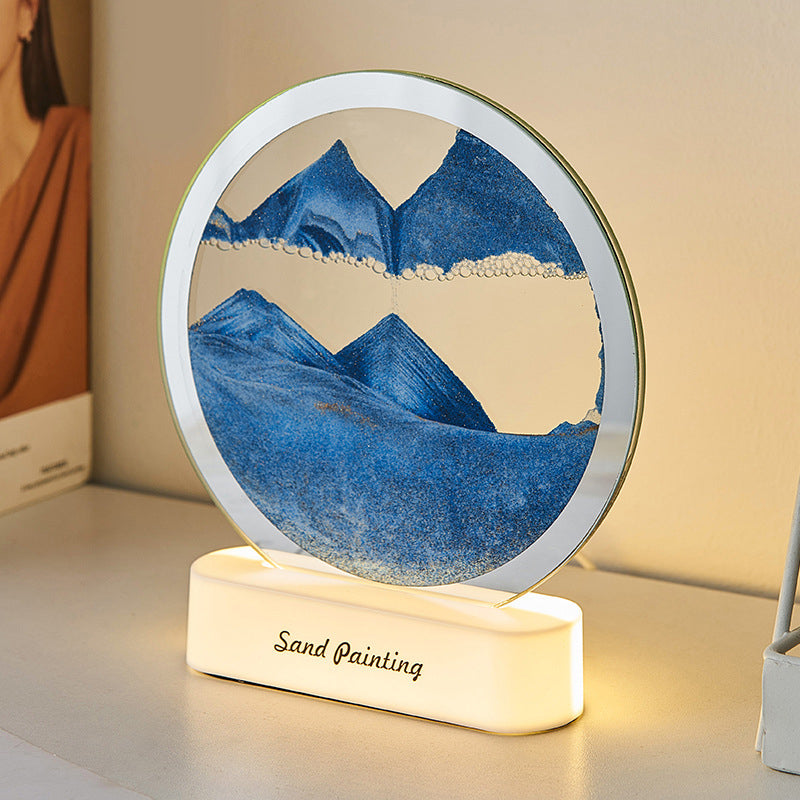Quicksand Mountain Painting LED Lamp