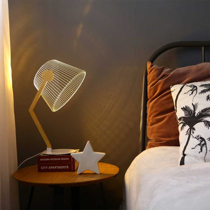 3D Sparkly Acrylic Bedside LED Lamp - Sparkly Trees