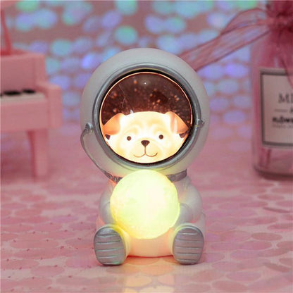 Astronaut Pet Lamp - Sparkly Trees