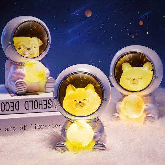 Astronaut Pet Lamp - Sparkly Trees