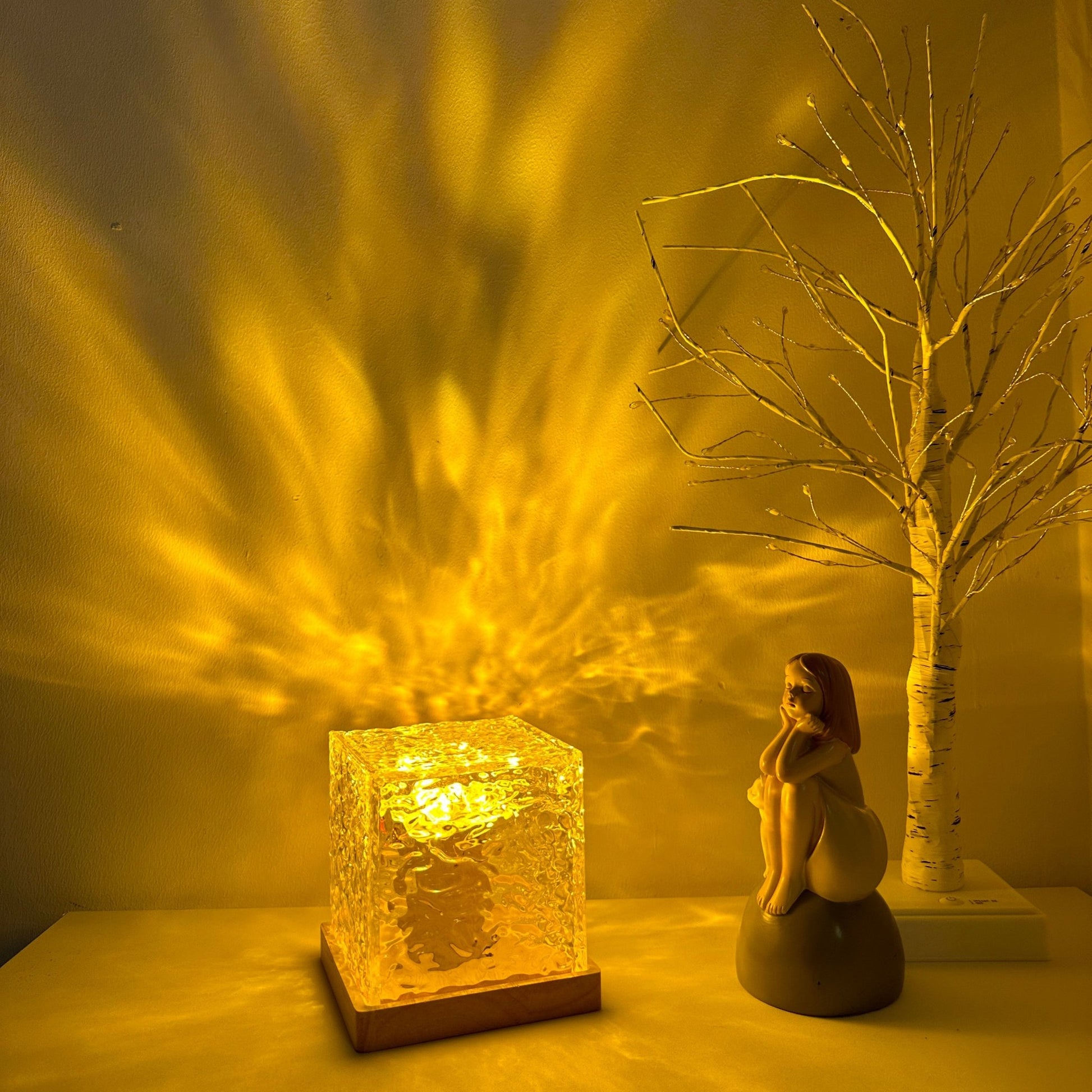 Aurora Lights Crystal LED Lamp - Sparkly Trees