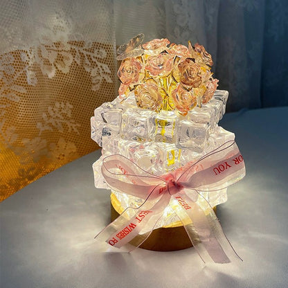 Crystal Flower Bouquet Lamp - Sparkly Trees