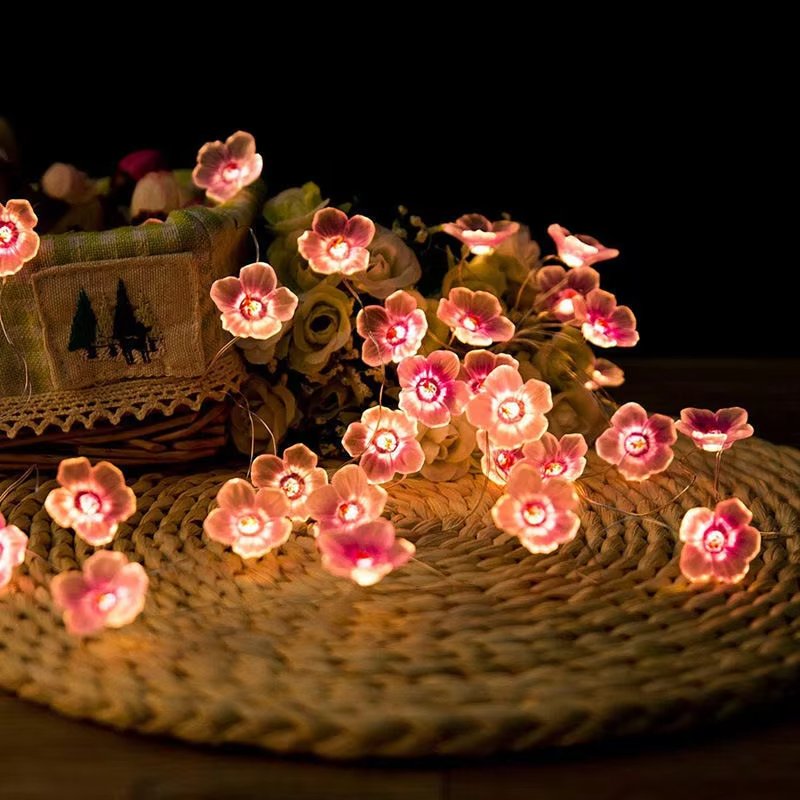 Enchanted Cherry Blossom Flower Garland - Sparkly Trees