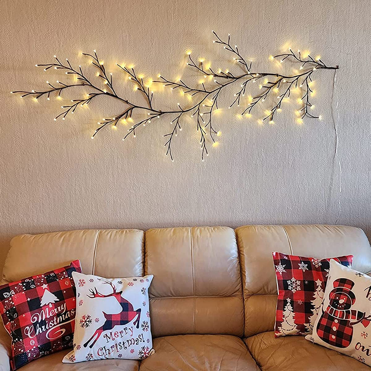 Sparkly Willow Vine - Wall Decor Lamp