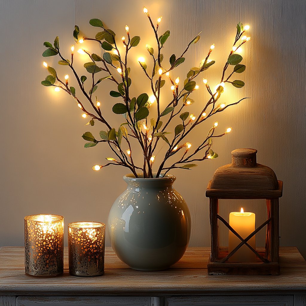 Fairy Light Olive Vine Branch™ - Sparkly Trees