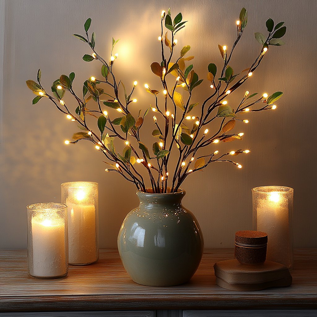 Fairy Light Olive Vine Branch™ - Sparkly Trees