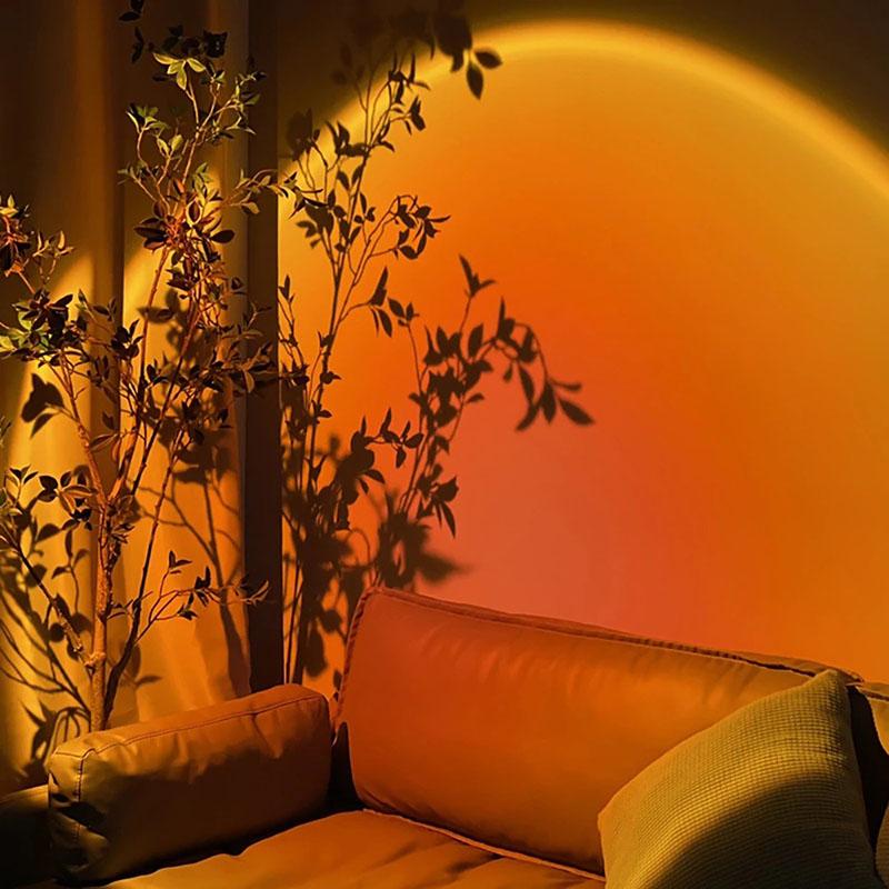 Mellow Sunset USB Lamp - Sparkly Trees