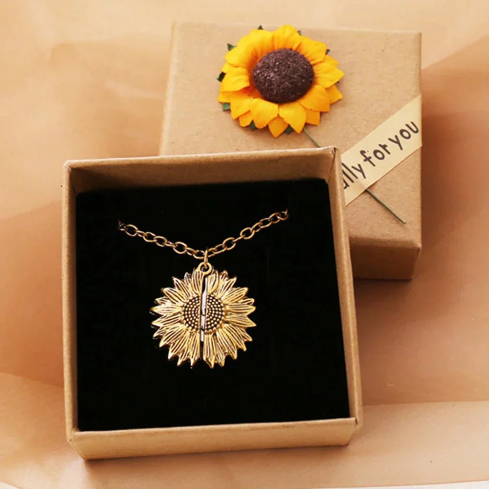 My Sunshine - Sunflower Necklace (50% Off) - Sparkly Trees