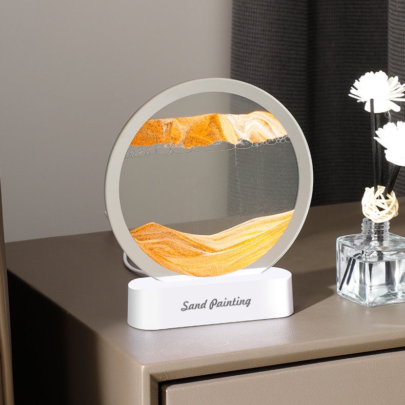 Quicksand Mountain Painting LED Lamp - Sparkly Trees