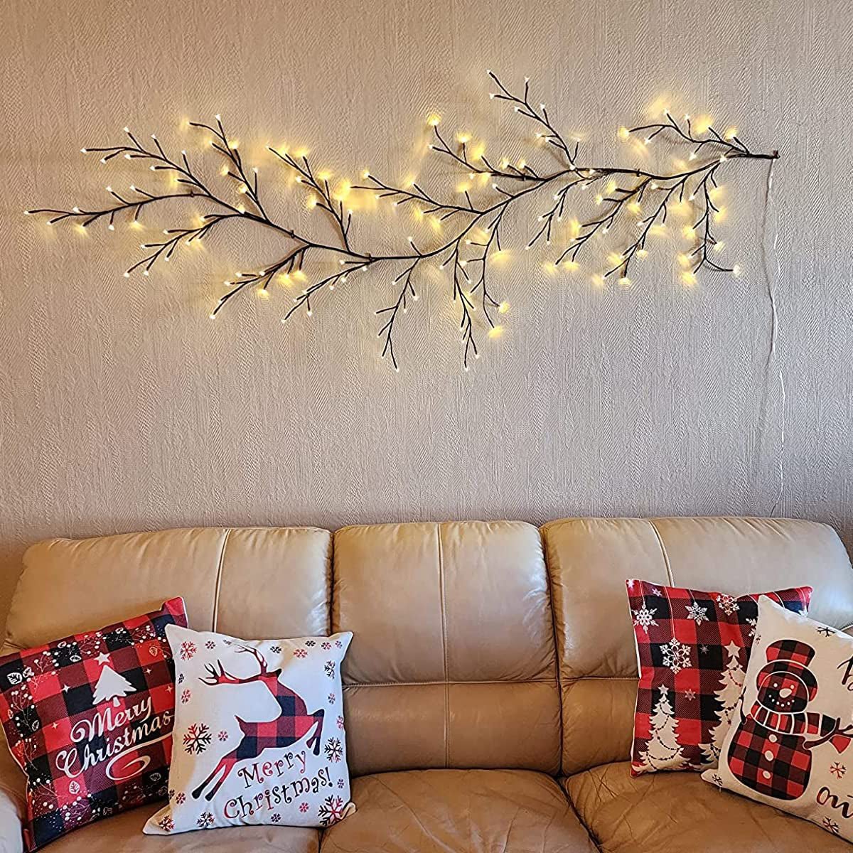 Sparkly Willow Vine - Wall Decor Lamp - Sparkly Trees