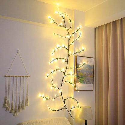 Sparkly Willow Vine - Wall Decor Lamp - Sparkly Trees