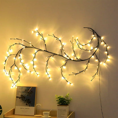 Sparkly Willow Vine - Wall Decor Lamp - Sparkly Trees