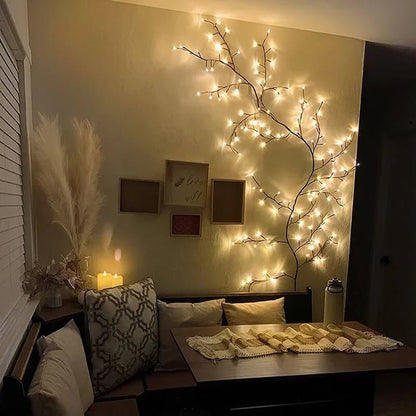 Sparkly Willow Vine - Wall Decor Lamp - Sparkly Trees