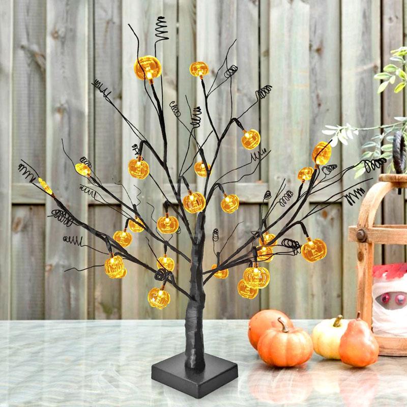 Spooky Pumpkin Tree - Sparkly Trees