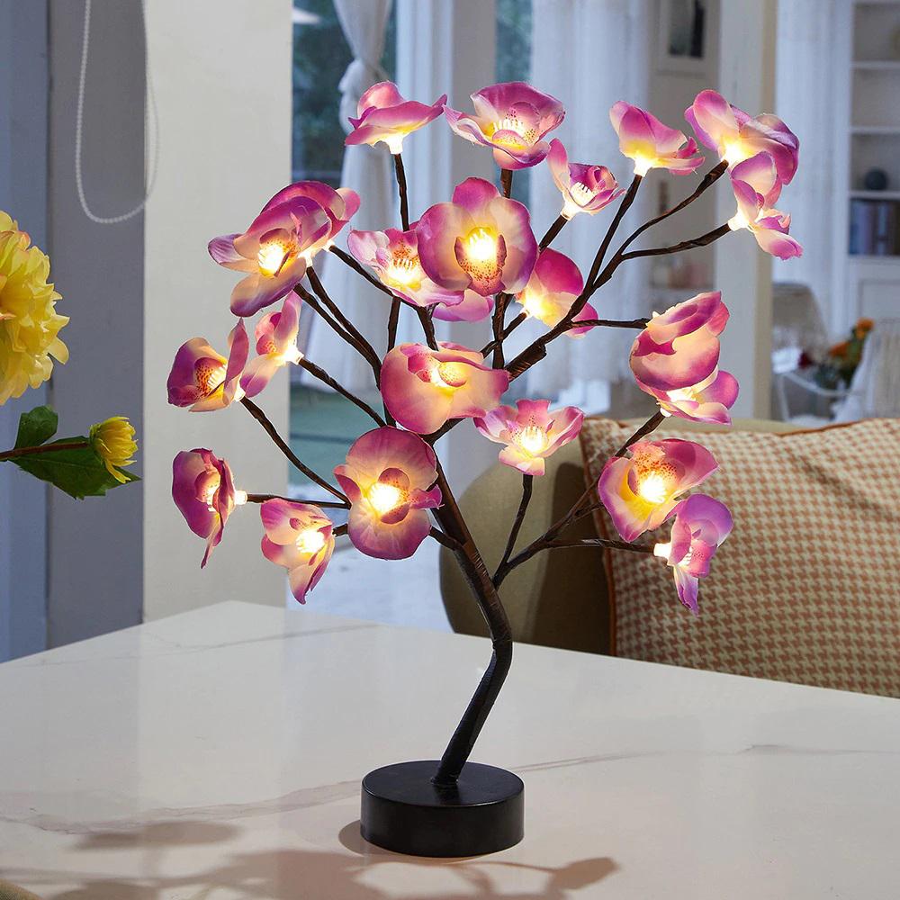 The Everlasting Orchid Lamp - Sparkly Trees