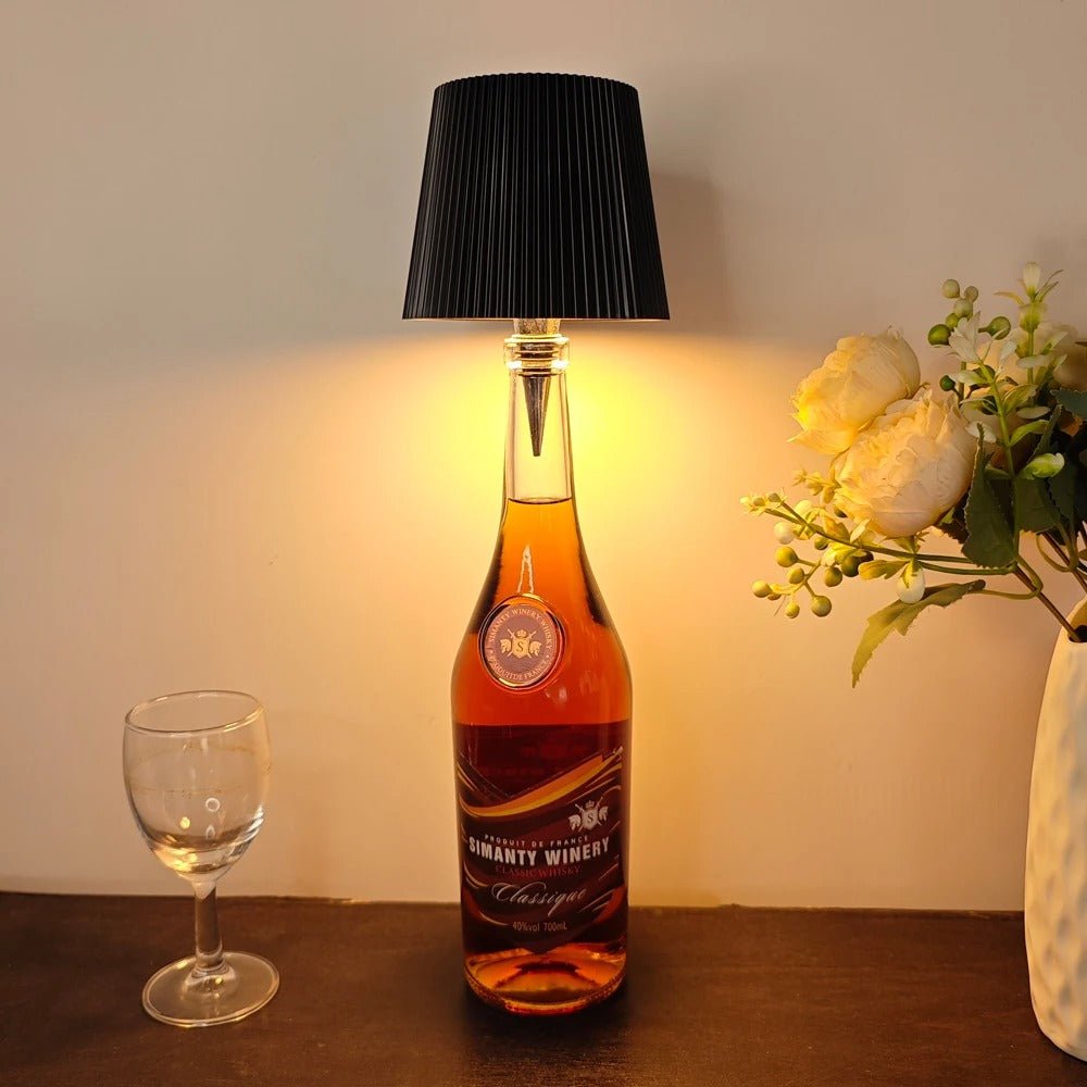 Wine Bottle Cork LED Lamp - Sparkly Trees