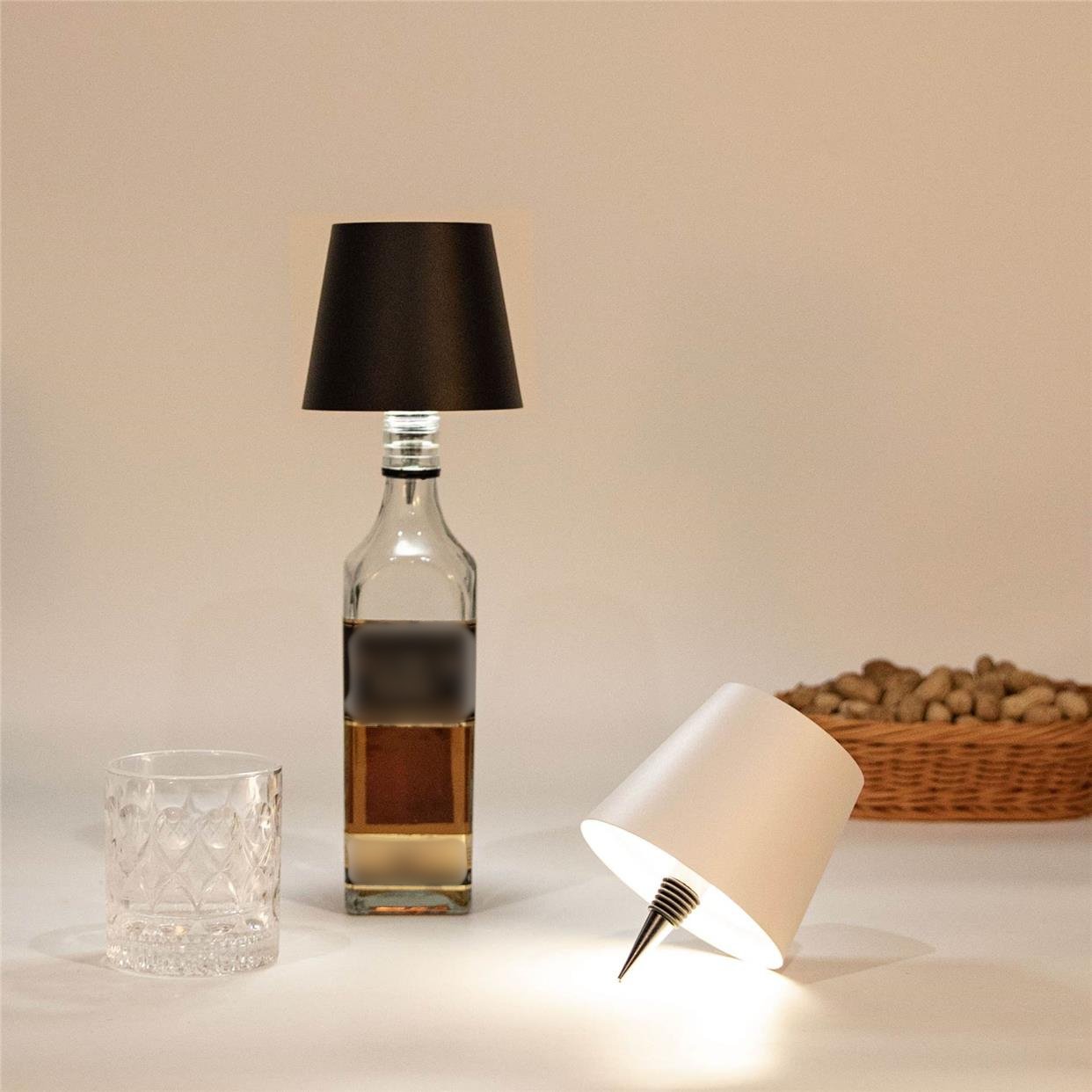 Wine Bottle Cork LED Lamp - Sparkly Trees