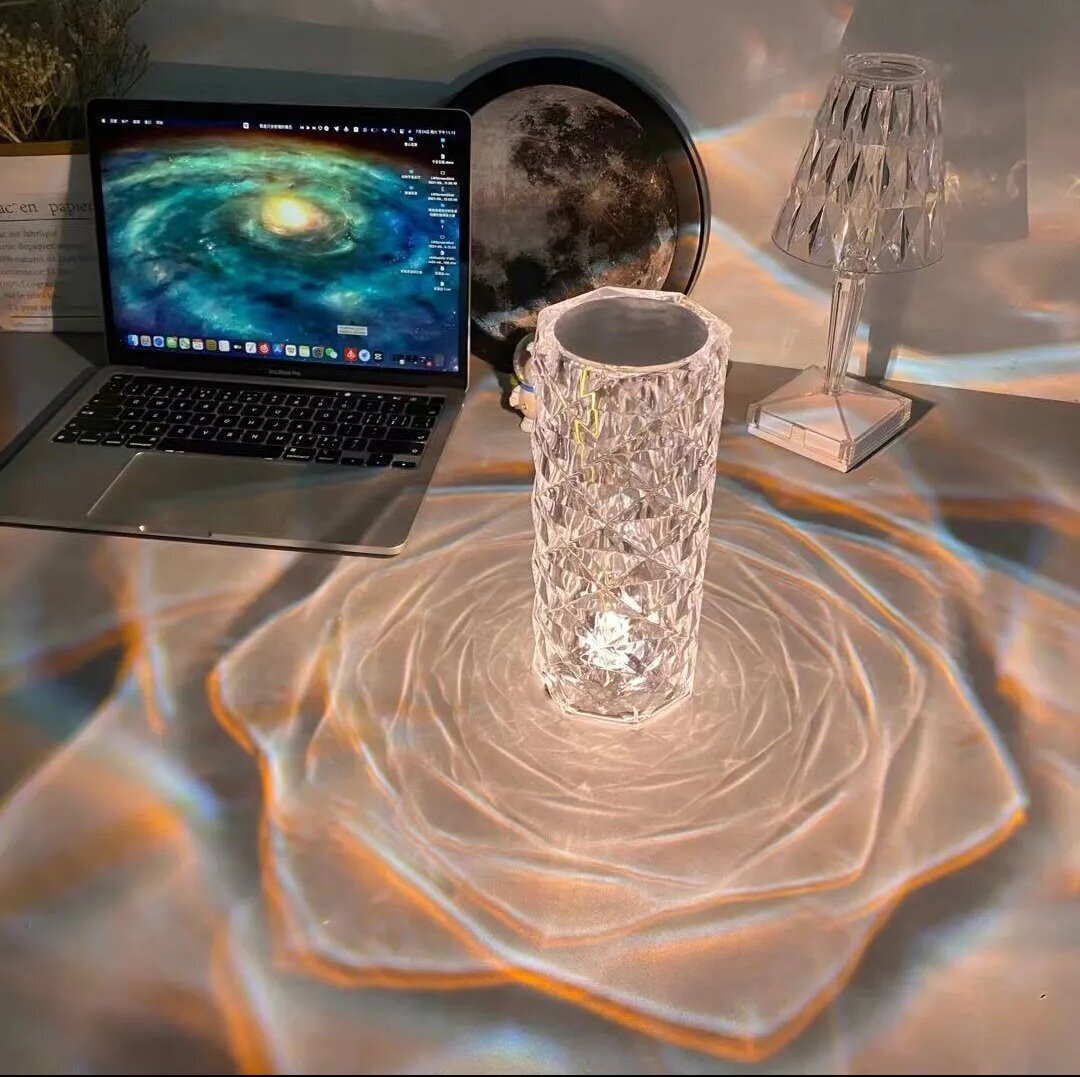 Crystal Vortex Table Lamp