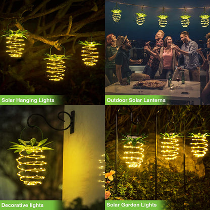 Pineapple Solar Hanging Fairy Lights