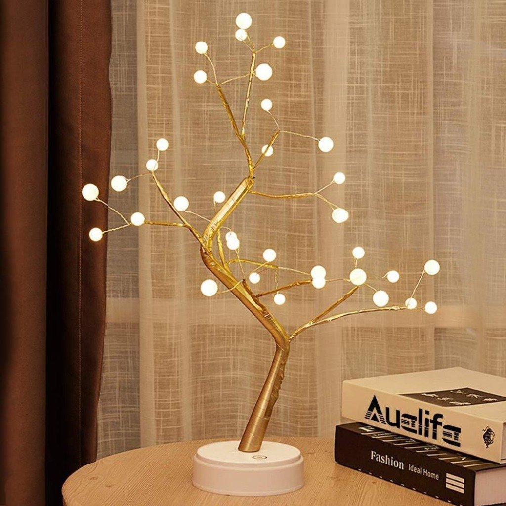 Sparkly Tree Battery operated LED Lamp