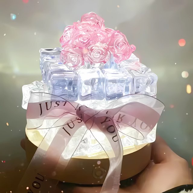 Crystal Flower Bouquet Lamp