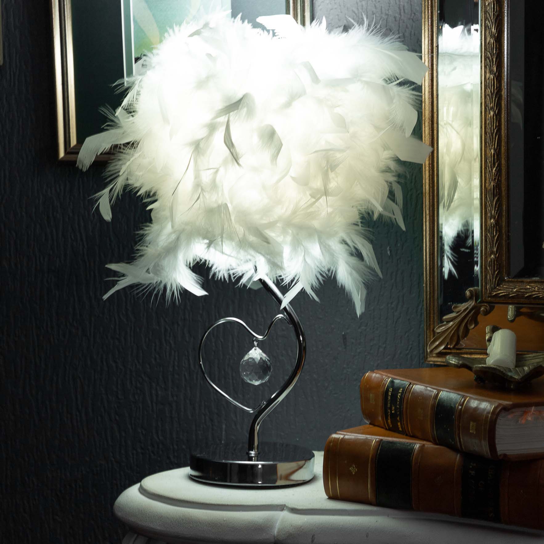 Feather Christal Tree Lamp | Sparkly Trees